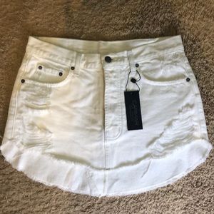 White Carmar Denim Skirt